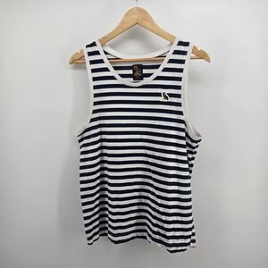 OVO October's Very Own Striped Tank Top Navy White Owl Logo Mens Small Canada